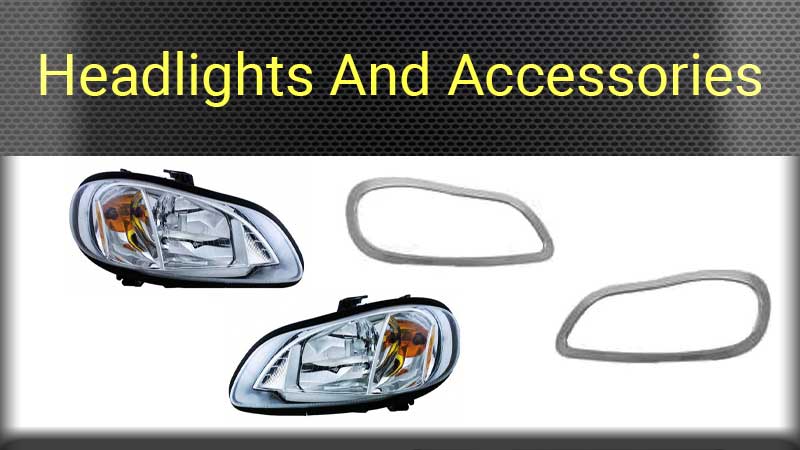 Chrome Headlight Bezel Trim Molding For Freightliner M2 106 112 (2002-2018)