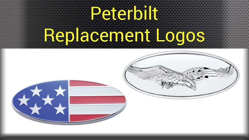 thumbnail image 2 of 3 Peterbilt USA Flag Hood & Grille Decal Emblems Flames 359 379 378 353 377 2 of 2