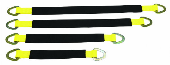 Axle Strap With Wear Pad Cover using 2 Inch x 12k Webbing