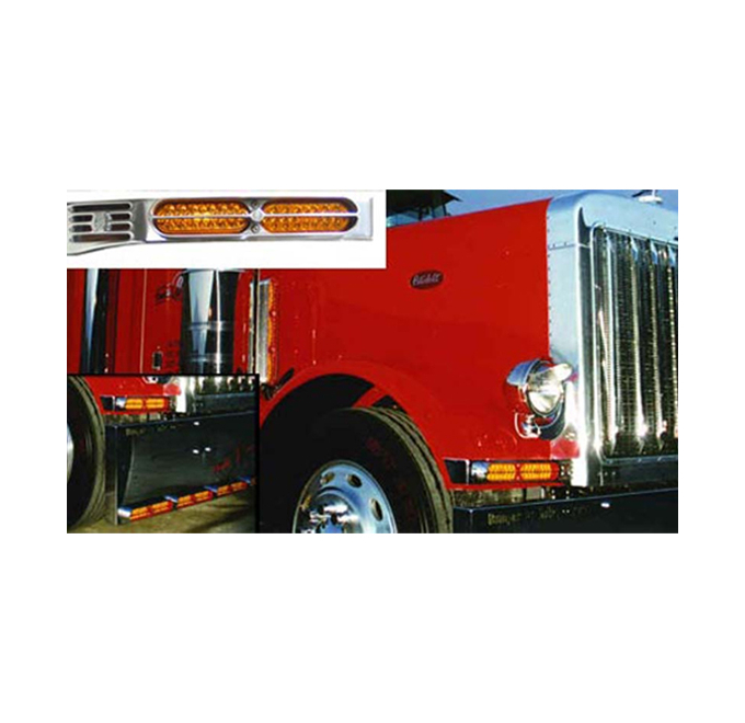 Buy Peterbilt Blinker Bar Double JJ - Big Rig Chrome Shop