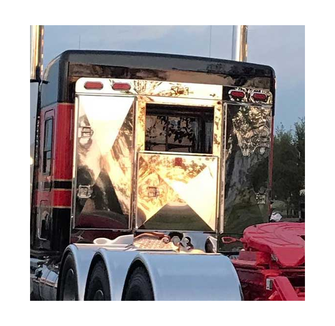 Buy Fleet Rack with Tapered Sides & Window - Big Rig Chrome Shop