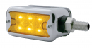 LED Dual Function Double Face Light w/ Horizontal Visor - (UP39420) Amber / Red LENS Amber & Red No Visor - Subtract $0.17