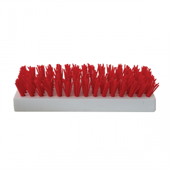 Boot Brush Caddie Red Brush - Chrome