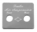 Stainless Steel Trailer Air Suspension Switch Plate
