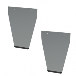 18-Inch Stainless Steel Anti-Sail Mud Flap Plate - Big Rig Chrome