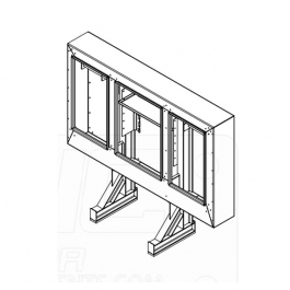 Stainless Steel Door Enclosed Headache Rack - Big Rig Chrome Shop