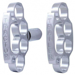 Buy Chrome Aluminum Brass Knuckle Air Valve Knob - Big Rig Shop