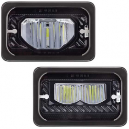 2pcs 4x6'' Led Headlights High/Low Beam For Peterbilt 379 Kenworth W900 34132 2pcs 4x6'' Led Headlights High/Low Beam For Peterbilt 379 Kenworth W900 34132