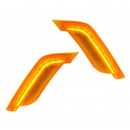 Peterbilt 579/587 Amber LED Fender Light - Volvo VN Style