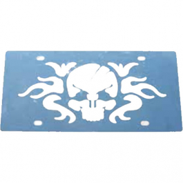 Buy Skull Cut-Out License Plate - Big Rig Chrome Shop