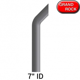 7 Inch Bull 72-Inch Bull Horn Chrome Stack for Semi Trucks