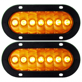 Buy LumenX Oval LED Turn Signal with Flange Mount - Big Rig