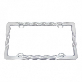 Buy Stylish Twist License Plate Frame - Big Rig Chrome Shop