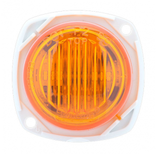 2 LED Amber M3 Marker and Clearance Light with .180 Male Bullet Plugs