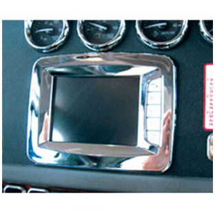 Peterbilt GPS Chrome Cover - Stainless Steel, Fits Most Models, Lifetime Nut Covers, OEM Replacement 03172015KRS