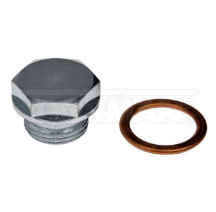 Carbon Steel Hex Head Oil Drain Plug With 1.67 Inch Thread Diameter