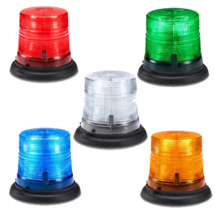 Spire 100 LED Suction Cup Magnet Mount Short Dome Beacon for Vehicles