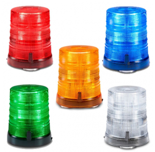 Spire 100 LED 1 Inch Pipe-Mount Tall Dome Beacon for Enhanced Visibility