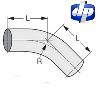 Aluminized 45 Degree Standard Radius and Length Elbow - Various Sizes from 2 to 6 Inches