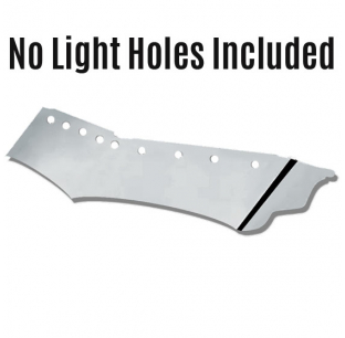 Freightliner Centruy And Columbia 2004 18 Inch Paintable Wicked Drop Visor With 10 - 2 Inch Round Light Holes