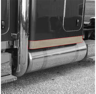 Peterbilt 379/389 Sleeper Panel Set for 70/78 Inch Sleepers with 46 Light Holes and 2 Inch Extensions