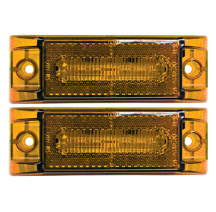 Piranha LED Amber Clearance And Side Marker Light With Reflex (2-Wire) 