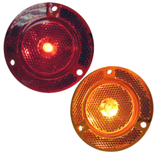 2 1/2 Inch LED Cleraance And Side Marker Light With Reflex