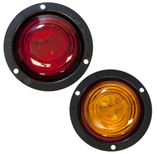LumenX 2 1/2 Inch PC-Rated LED Clearance And Side Marker Light With Flange Mount