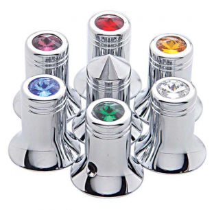 Chrome Aluminum C.B. Channel Knob - 7 Color Options - Fits Most Truck Models - United Pacific Warranty