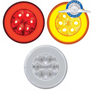 21 LED 4 Inch Round GLO Light - Stop/Turn/Tail/Park/Clearance - Amber/Red LED Options