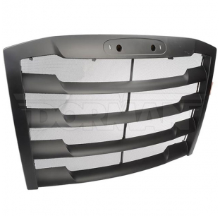 Freightliner Cascadia Heavy Duty Black Satin Grille with Bug Screen for Trucks