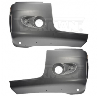 Freightliner Century Class Heavy Duty Bumper End Cap with Large Fog Light Cutout