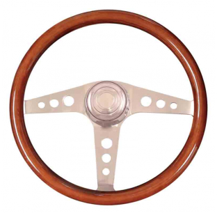 Steering Wheel Racer Mahogany 3 Spoke - High-Quality, Durable, and Stylish