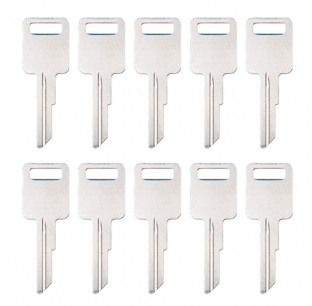 International 10 Single Sided Uncut Keys - OE Compatible, Made in USA, Similar to OEM #1669309C2