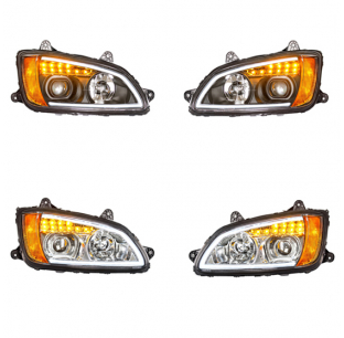 Kenworth T660 2008+ Projection Headlight with LED Turn Signal and Position Light