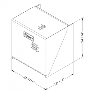 24x20x25 Inch Aluminum Stack-Pack 6 Battery Box - Durable and Spacious Battery Storage Solution