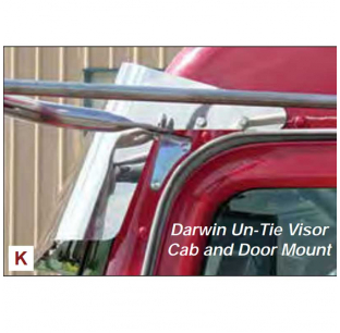 Peterbilt Ultra Cab 10.5-6 Inch Blind Mount Darwin Un-Tie Visor