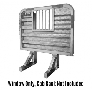 22x25 Inch Aluminum Cab Rack Jail Bar Window - Durable and Secure