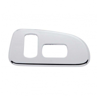 Chrome Plastic Window Switch Trim for 2006-2015 Peterbilt Models with 2 Holes