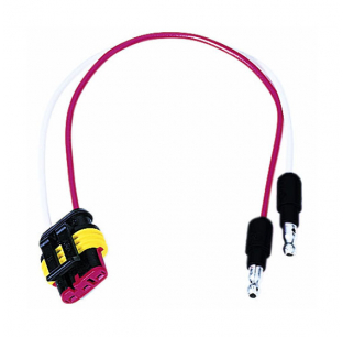 Double Bullet Plug with 8 Inch Leads - Ideal for Electrical Connections