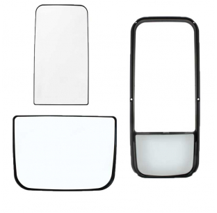 Kenworth T600/T660/T800 Mirror Replacement Parts - Main & Lower Mirrors, Defrost Function, OEM Fit, United Pacific Warranty