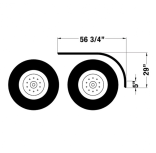 52 Inch Long Half Tandem Single Radius Drop Aluminum Fender for Trucks