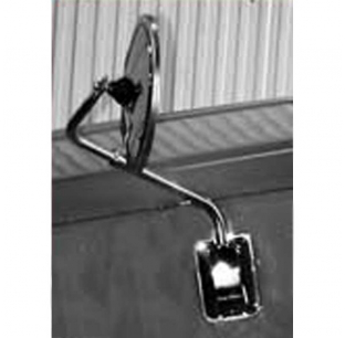 Stainless Curved Arm Safety Mirror Mounting Assembly