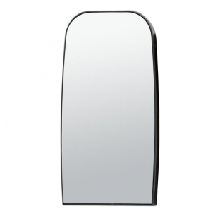 7x13.5 Dual-Vision Heated Aerodynamic Mirror Head Replacement Flat Glass - Chrome