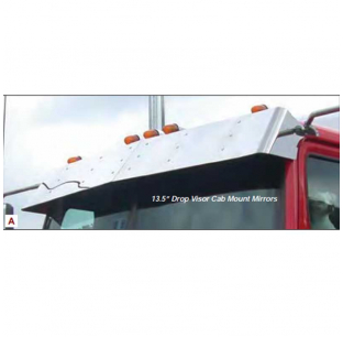 Western Star 4900 Series Visors Cab Mounted Mirrors