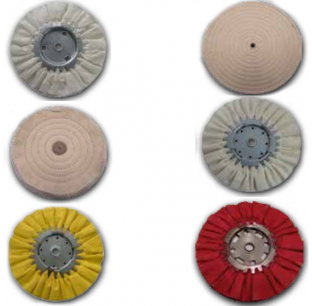 8x1/2x3/8 Inch White Buffing Wheel for Polishing and Finishing