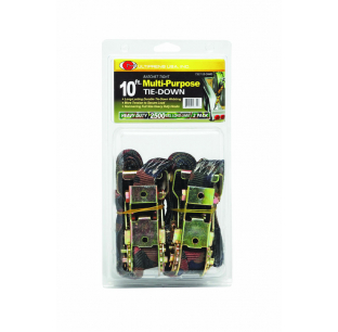 CAMO 1 Inch Utility Ratchet Strap With Vinyl Coated S Hooks