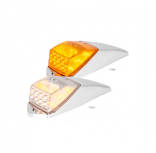 Grakon 5000 Spyder Series Square Cab LED Light With Chrome Plastic Housing