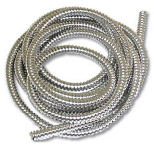 10 Ft Stainless Steel Flexible Wire Loom with 4 Inside Diameters
