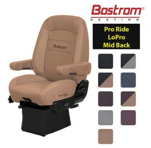 Pro Ride LoPro Suspension Mid-Back Drape Ultra Leather Seat